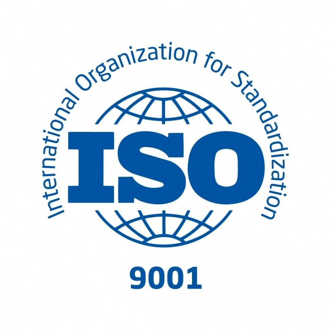 ISO 9001 Сторінка логотипу-контакту