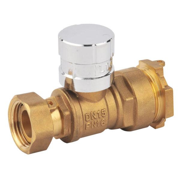 BW L16 Straight Type Water Ball Valve With Swivel Nut And HDPE Connection (1)