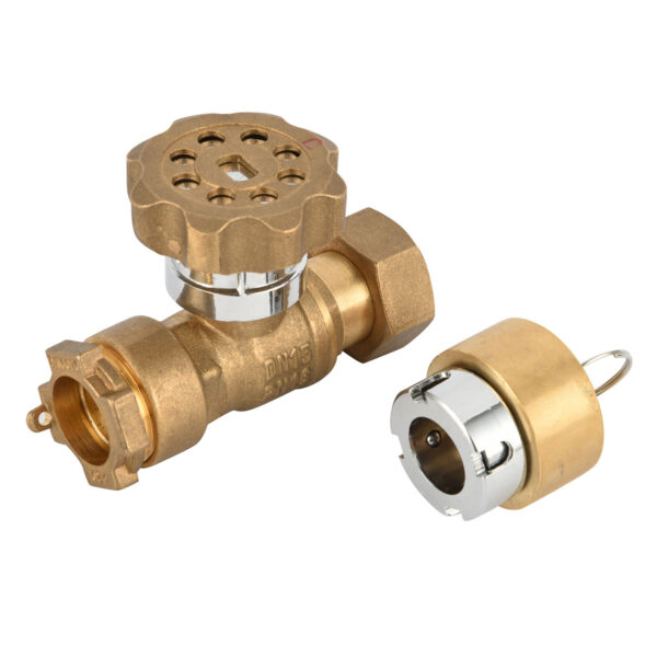 BW L16 Straight Type Water Ball Valve With Swivel Nut And HDPE Connection (4)