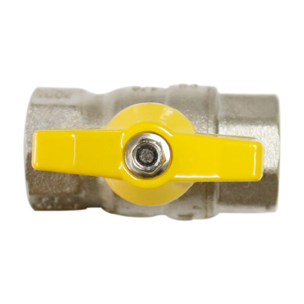 BW-B137 Brass gas valve with yellow T handle (4)
