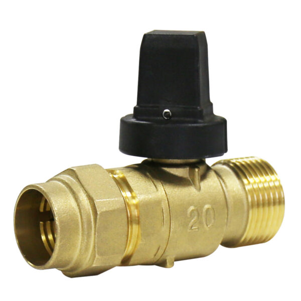 BW-F06B Brass PEC VALVE with ductile iron or plastic handle straight type (2)