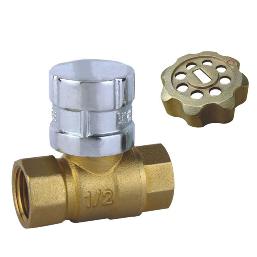 BW-L07 brass magnetic lockable valve FxF (2)