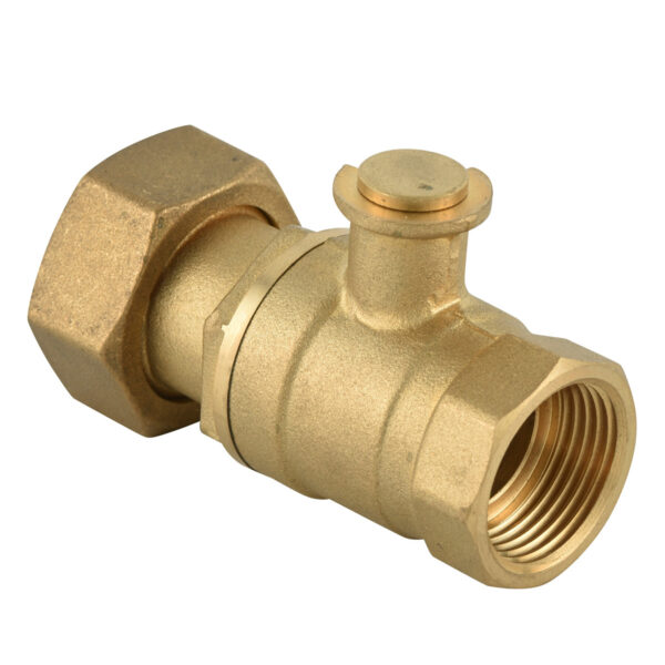 BW-L27 brass lock valve Female x Swivel nut with key (2)