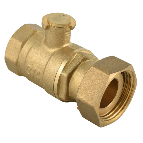 BW-L27 brass lock valve Female x Swivel nut with key (3)