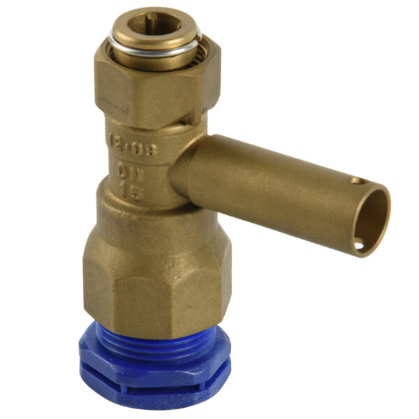 BW-L33 water meter valve with plastic compression PE nut (2)
