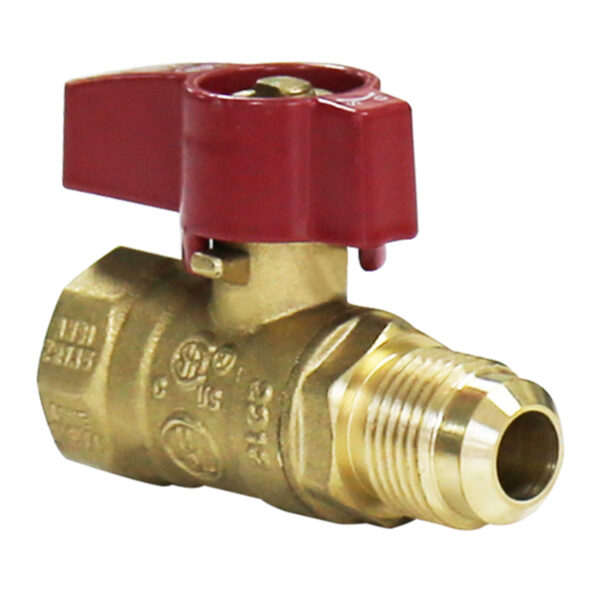 BW-USB06 brass CSA gas valve Female x Flare (1)