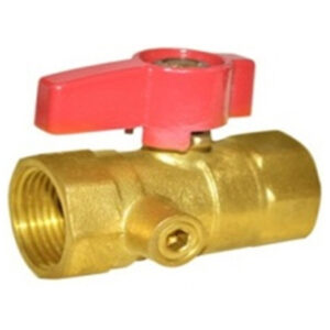 BW-USB10 brass gas ball valve with drain FxF