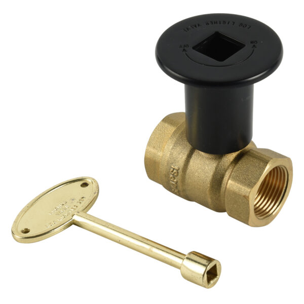 BW-V04 log lighter valve black with golden key