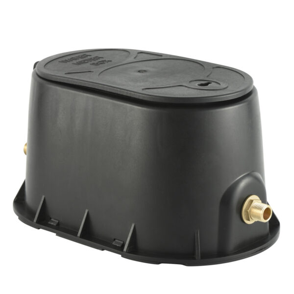 L365 Plastic water meter box with valves and fittings accessories