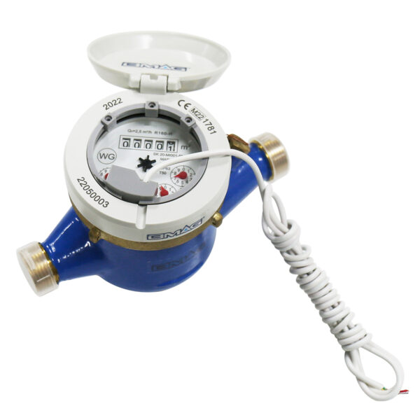 MJ-SDC-MTK Brass multi jet water meter 360° roating IP68 with pulse output (2)