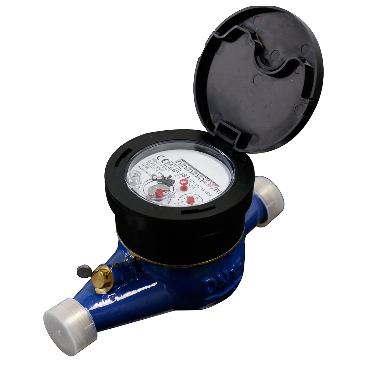 MJ-SDC-TG brass multi jet water meter with 360° roating plastic cover ...