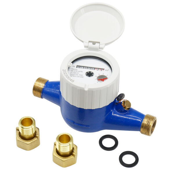 TG BRASS MULTI JET WATER METER With 360° Roating Plastic Cover (19)