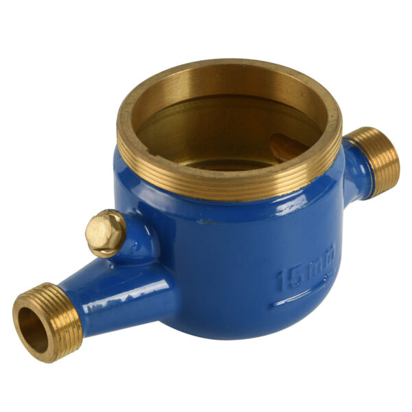 BW-712 Multijet water meter brass body with blue coating