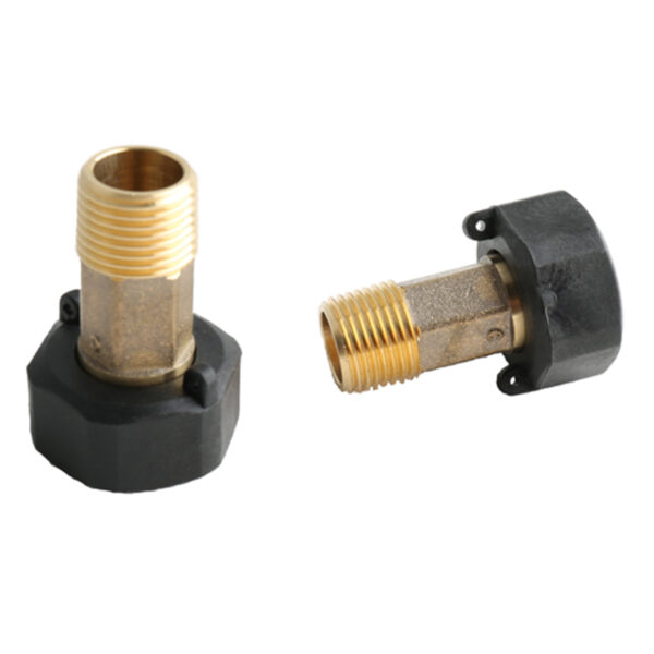BW-722 brass coupling with plastic swivel nut (2)