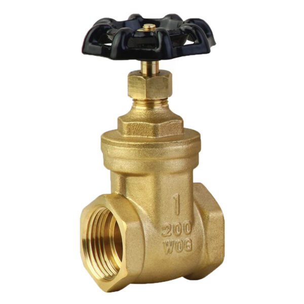 BW-G01 200WOG brass gate valve with castiron handwheel (4)