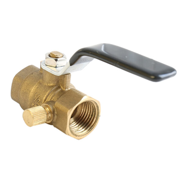 BW-LFB10 brass ball valve with drain (3)