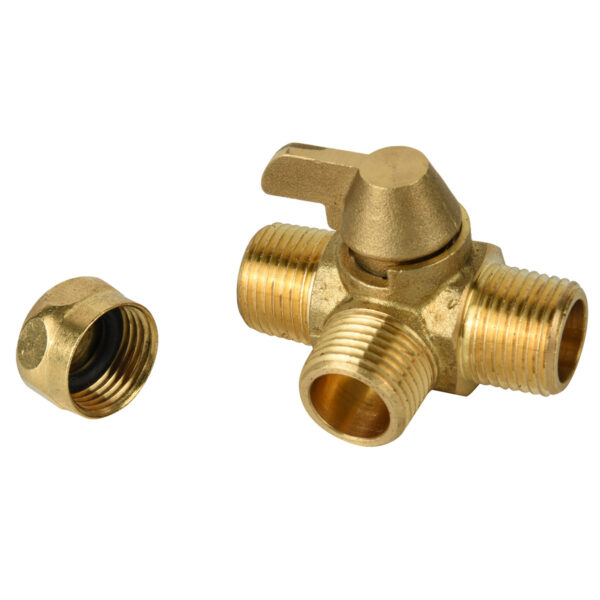 BW-LFB22 Lead free brass 3 way valve MxMxM (2)
