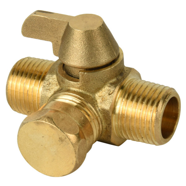 BW-LFB22 Lead free brass 3 way valve MxMxM (3)