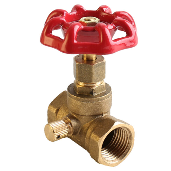 BW-LFS02 lead free brass stop valve with drain (3)