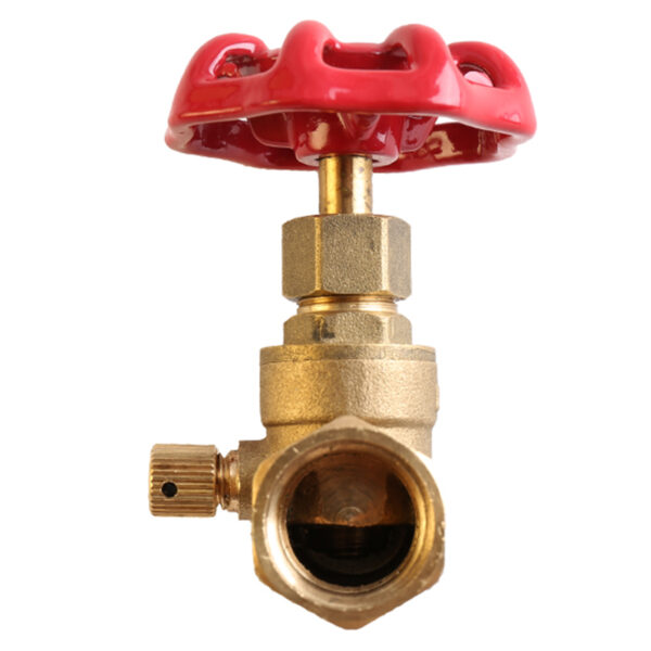 BW-LFS02 lead free brass stop valve with drain (4)