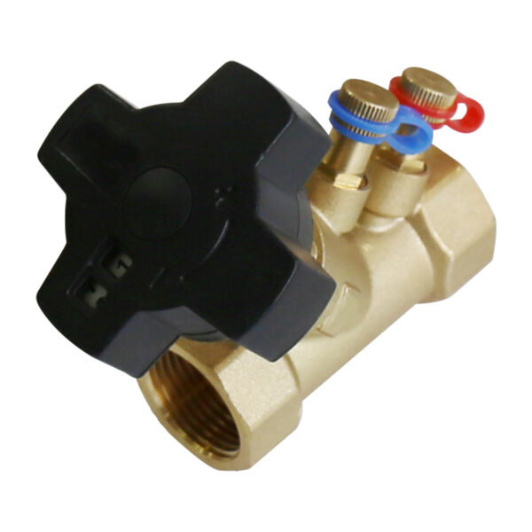 BW-V09 Brass balance valve with black handle (3)