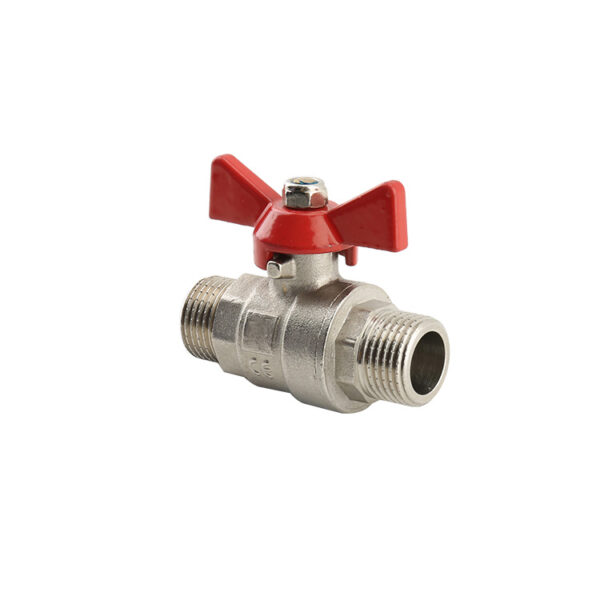 BW B16 Brass Ball Valve With Butterfly Handle MxM (2)