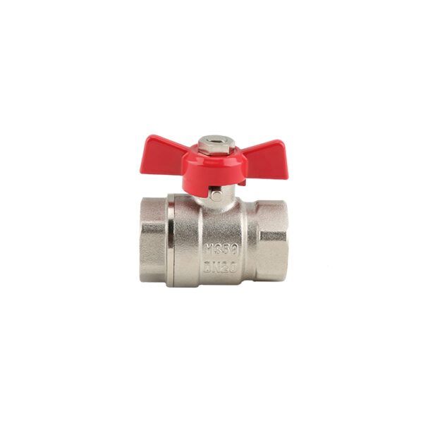 BW B17 Brass Ball Valve With Butterfly Handle FXF (1)