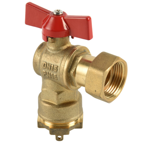 BW B81B Natural Brass Angle Ball Valve For PE Pipe (1)