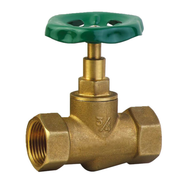 BW S07 Brass Stop Valve With Alu Or Steel Handle