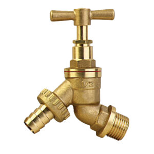 BW S12 Brass Stop Valve With Nozzle