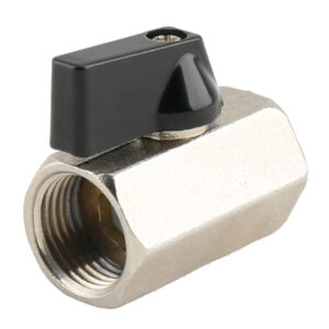 BW B102N Brass Mini Ball Valve With Nickel Plated FXF (1)