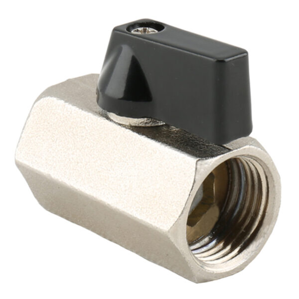 BW B102N Brass Mini Ball Valve With Nickel Plated FXF (4)