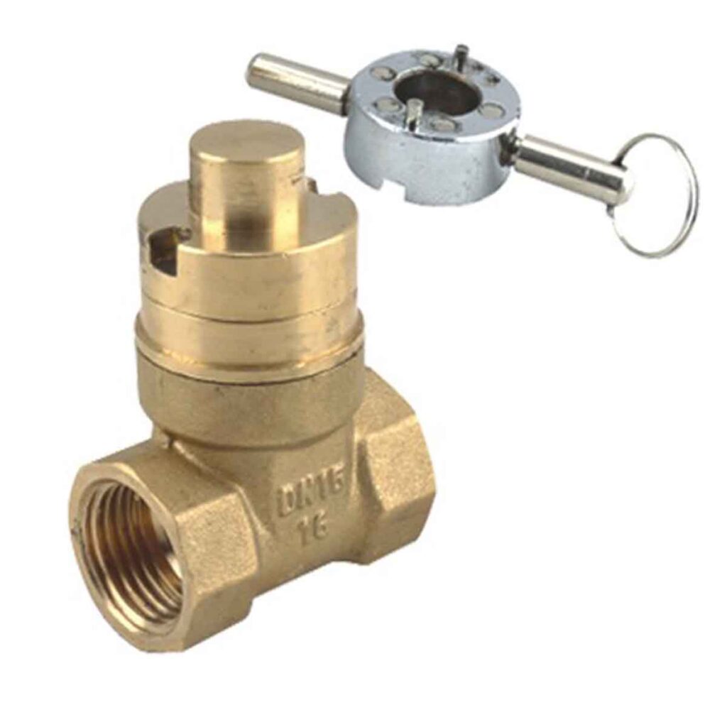 Bw G13 Brass Magnetic Lockable Gate Valve Bmag Valves Bestway 3447