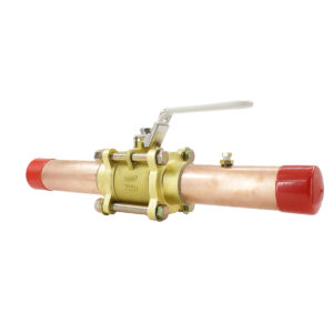 3 Pieces Brass Ball Valve Assembly With Copper Tube (2)