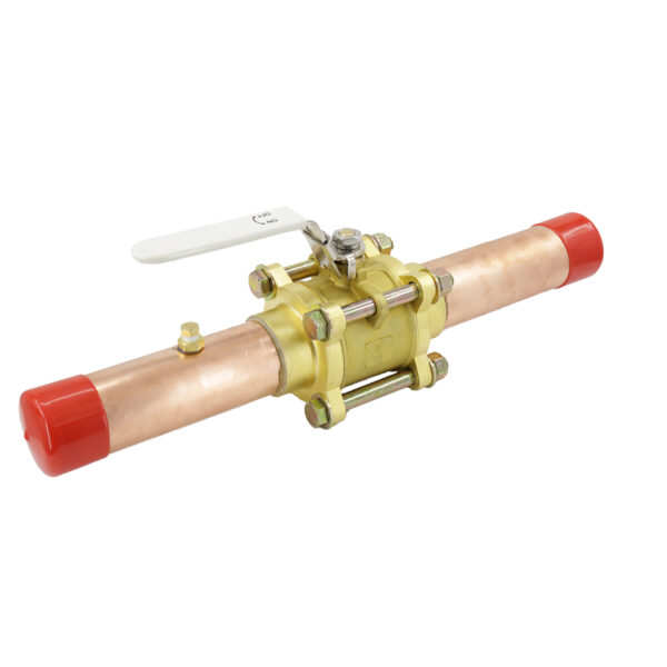 3 Pieces Brass Ball Valve Assembly With Copper Tube (5)