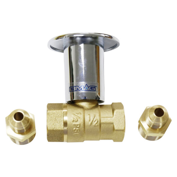 BW V04 Brass Log Lighter Valve With Nipple (4)