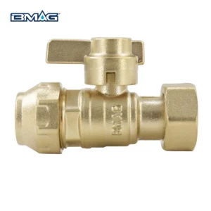 BW L01A L Brass Locking Valve Pe End And Swivel Nut Valve Long Handle 01