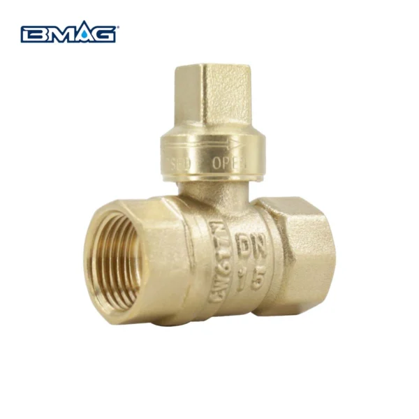 BW L07B S Brass Lockable Valve Female To Female Square Handle (1)