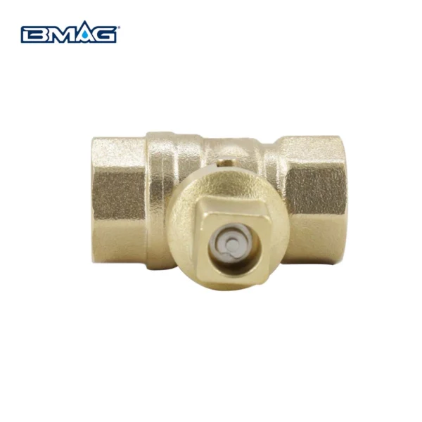 BW L07B S Brass Lockable Valve Female To Female Square Handle (2)