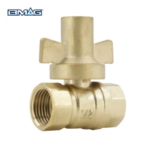 BW L07B T DN15 Brass Lockable Ball Valve Female X Female Butterfly Handle 2