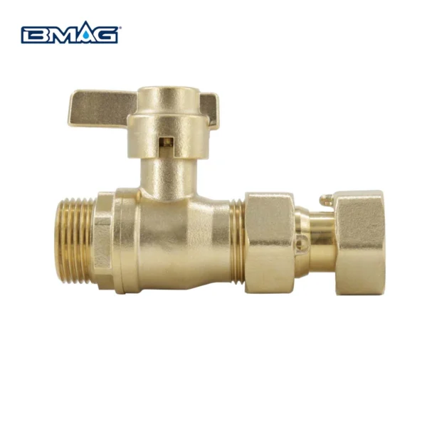 BW L09A L EX Brass Lockable Valve Male And Extension Nut With Long Handle (1)