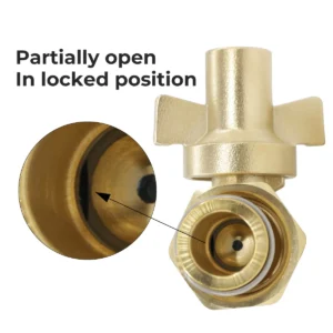 BW L09A T Partially Open Valve Male Thread And Swivel Nut And T Handle Close Up2 1