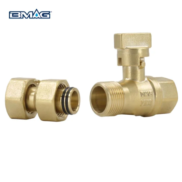 BW L13A F EX Brass Locking Valve Female X Extension Nut 5