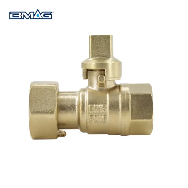 BW L13A S Brass Lockable Valve Square Handle With Female Thread And Swivel Nut 02