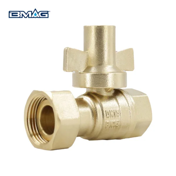 BW L13A T Brass Lockable Valve T Handle With Female Thread And Swivel Nut (2)