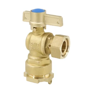 Brass Lockable Angle Ball Valve With Reducing Joint 1